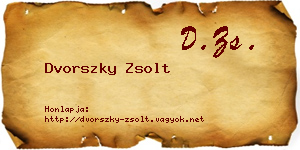 Dvorszky Zsolt névjegykártya